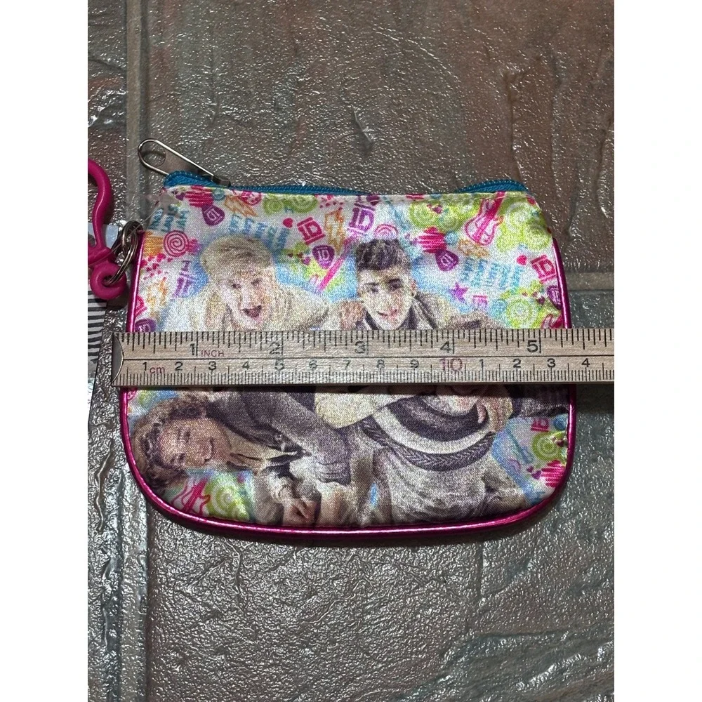One Direction 1D Coin Purse ID Holder Keychain Wallet Pink S13OD14192-WM NWT
